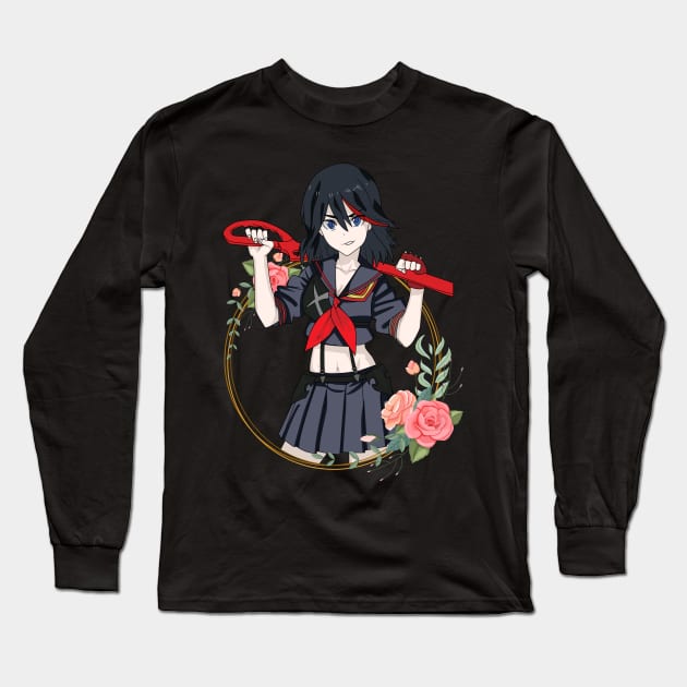 kill la kill - Ryuko Matoi Long Sleeve T-Shirt by Hala Art